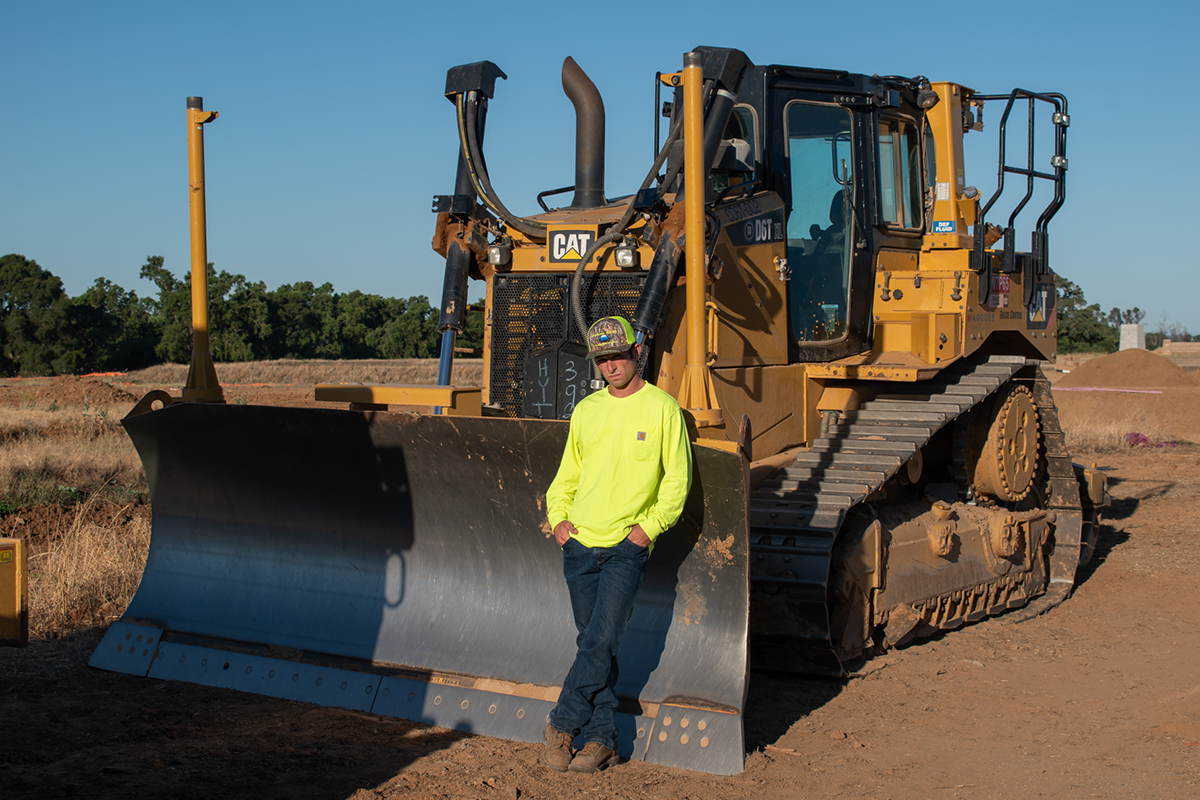Sam on dozer